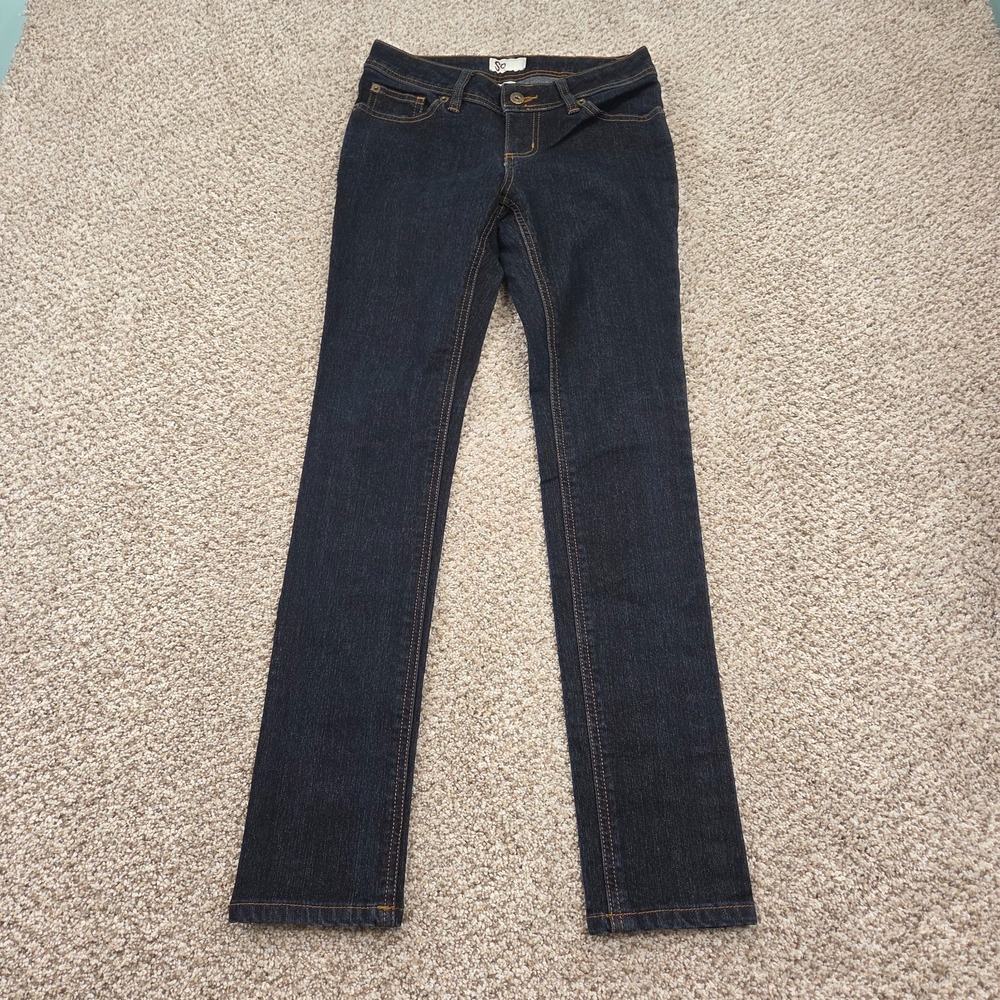 SO Low Rise Jeans Women's/Junior's Size 5 Dark Wash Stretch Skinny Denim